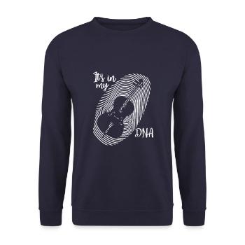 Violoncelle Violoncelle Joueur KLassische Musik - Sweat-shirt Unisexe - marine - Devant - Alina (178cm) & Michal (187cm)