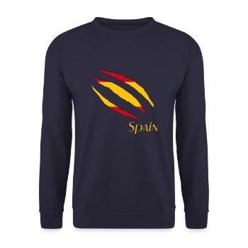 Spain Spanien Espana - Unisex Pullover - Navy - Vorne - Alina (178cm) & Michal (187cm)