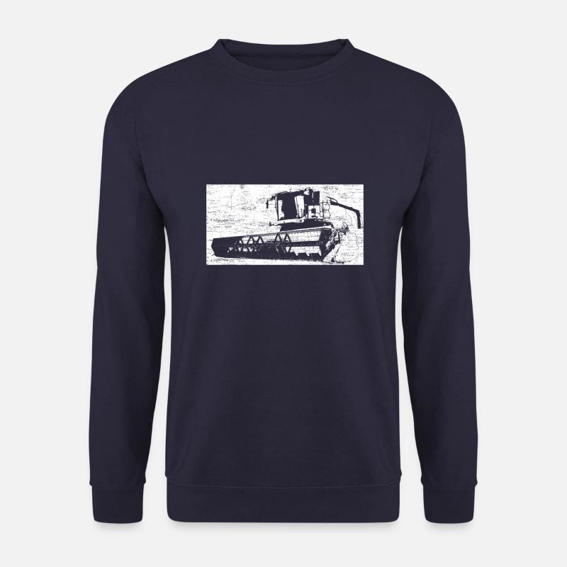 Mähdrescher Getreide Mais dreschen Landwirt - Unisex Pullover - Navy