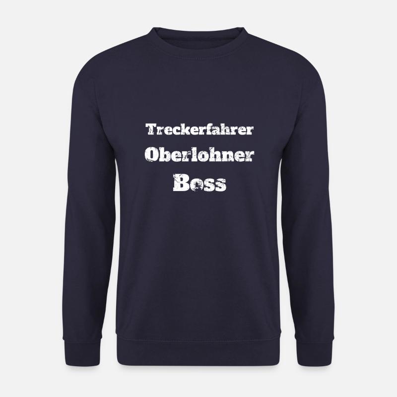 Treckerfahrer Oberlohner Lohner Lohnunternehmer - Unisex Pullover - Navy