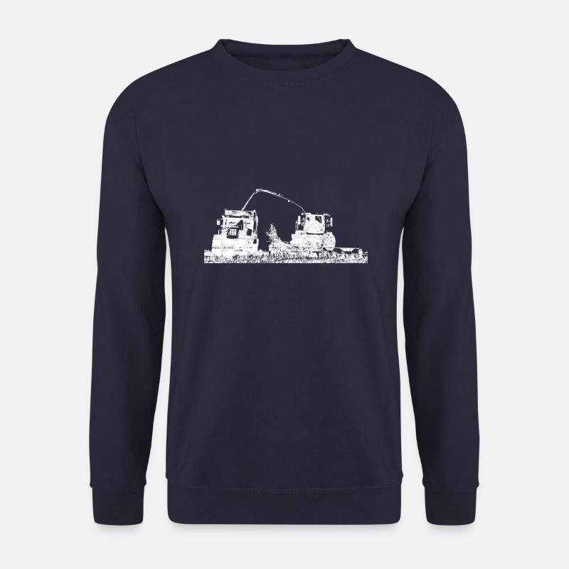 Corn chop chopper farmer agriculture - Unisex Sweatshirt - navy