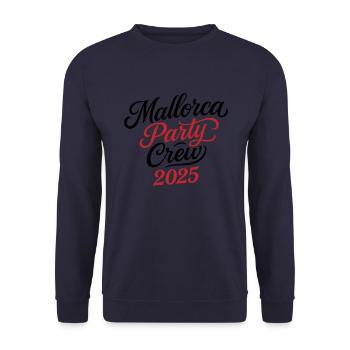 Majorque Party Crew 2025 (Garantie du prix le plus bas) - Sweat-shirt Unisexe - marine - Devant - Alina (178cm) & Michal (187cm)