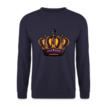 Couronne - Sweat-shirt Unisexe - marine - Devant - Alina (178cm) & Michal (187cm)
