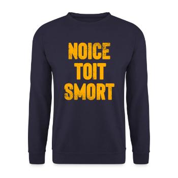Noice toit smort - Unisex Sweatshirt - navy - Front - Alina (178cm) & Michal (187cm)
