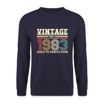 Millésime Mai 1983 39ème anniversaire Hommes 39 ans - Sweat-shirt Unisexe - marine - Devant - Alina (178cm) & Michal (187cm)