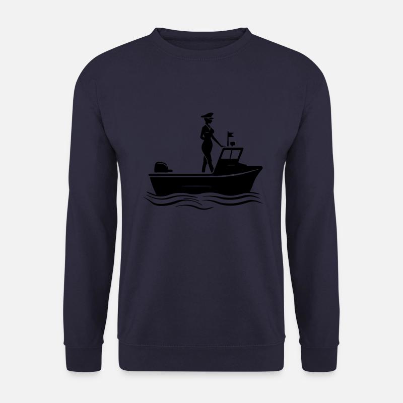 Kapitän Frau Boot - Unisex Pullover - Navy