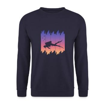 Tauchen - Unisex Pullover - Navy - Vorne - Alina (178cm) & Michal (187cm)