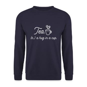 Tee - Unisex Pullover - Navy - Vorne - Alina (178cm) & Michal (187cm)