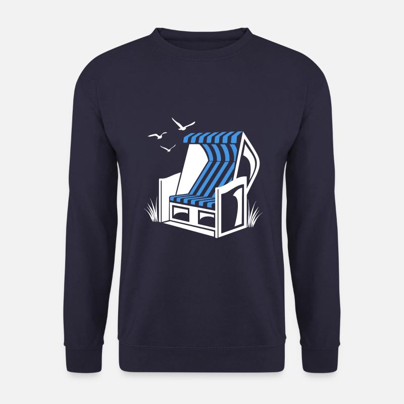 Strandkorb - Urlaub - Meer - Erholung - Unisex Pullover - Navy
