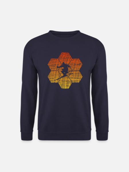 Skiing Ski fahren - Unisex Pullover - Navy