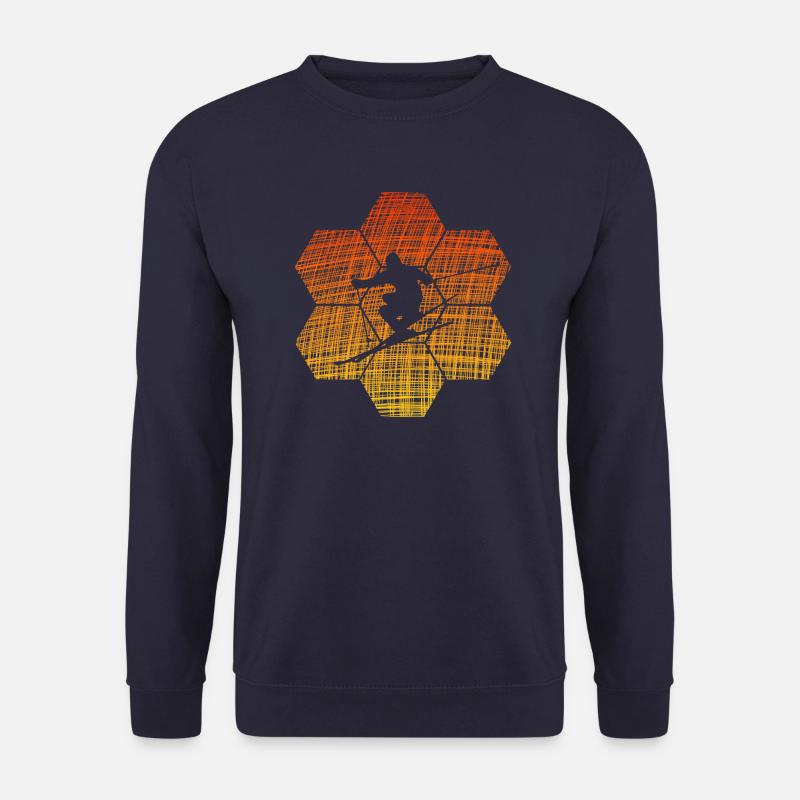 Skiing Ski fahren - Unisex Pullover - Navy