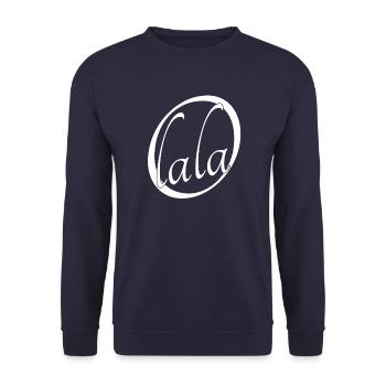 Oh lala olala - Unisex Pullover - Navy - Vorne - Alina (178cm) & Michal (187cm)