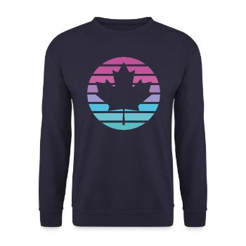 Canada - Unisex Sweatshirt - navy - Front - Alina (178cm) & Michal (187cm)