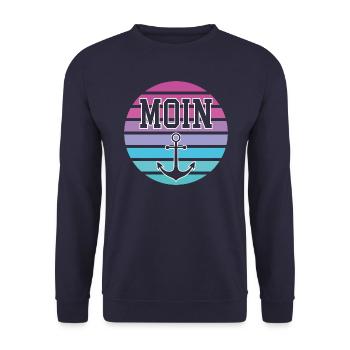 Moin Anker - Unisex Pullover - Navy - Vorne - Alina (178cm) & Michal (187cm)
