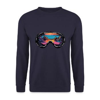 Skibrille Berge Ski Bunt - Unisex Pullover - Navy - Vorne - Alina (178cm) & Michal (187cm)