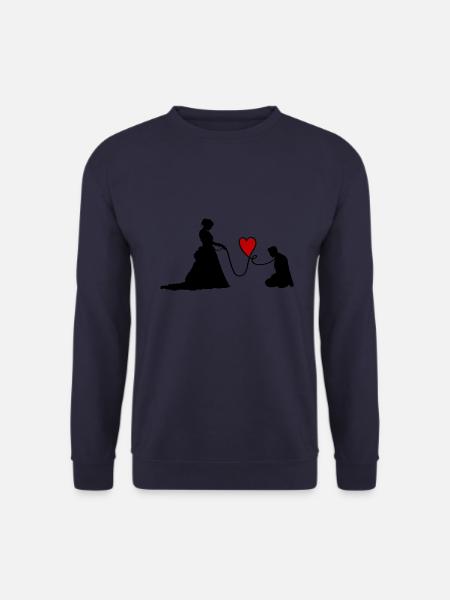 Hochzeit Paar Brautpaar Lustig - Unisex Pullover - Navy