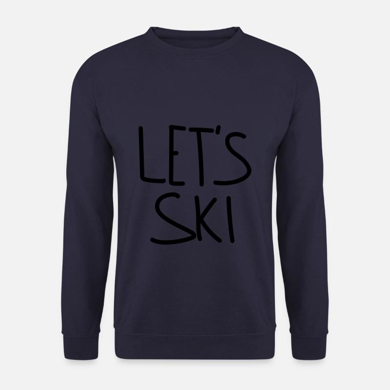 Let's Ski - Unisex Pullover - Navy