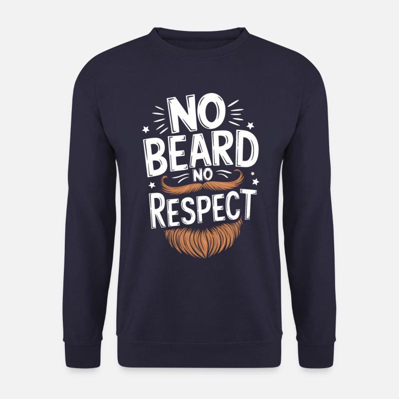 Beard Mustache Bearded Men - Unisex Sweatshirt - navy