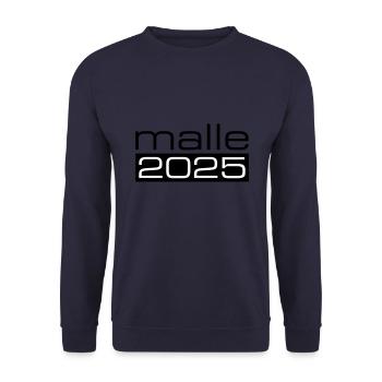 Malle 2025 - Unisex Sweatshirt - navy - Front - Alina (178cm) & Michal (187cm)