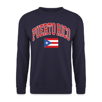 Puerto Rico - Unisex Sweatshirt - navy - Front - Alina (178cm) & Michal (187cm)