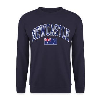 Newcastle - Unisex Sweatshirt - navy - Front - Alina (178cm) & Michal (187cm)
