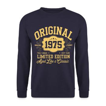 Original 1975 - 50e anniversaire Édition classique - Sweat-shirt Unisexe - marine - Devant - Alina (178cm) & Michal (187cm)
