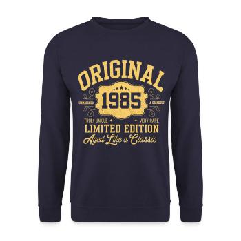 Original 1985 - 40e anniversaire Édition classique - Sweat-shirt Unisexe - marine - Devant - Alina (178cm) & Michal (187cm)
