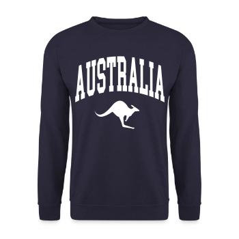 Australien - Unisex Pullover - Navy - Vorne - Alina (178cm) & Michal (187cm)