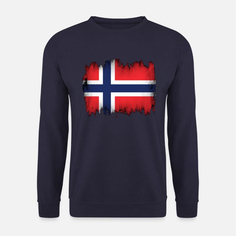 Norwegische Flagge - Unisex Pullover - Navy