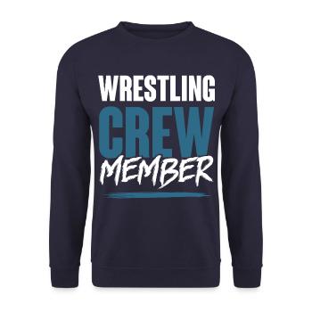 Wrestling Crew - Unisex Pullover - Navy - Vorne - Alina (178cm) & Michal (187cm)