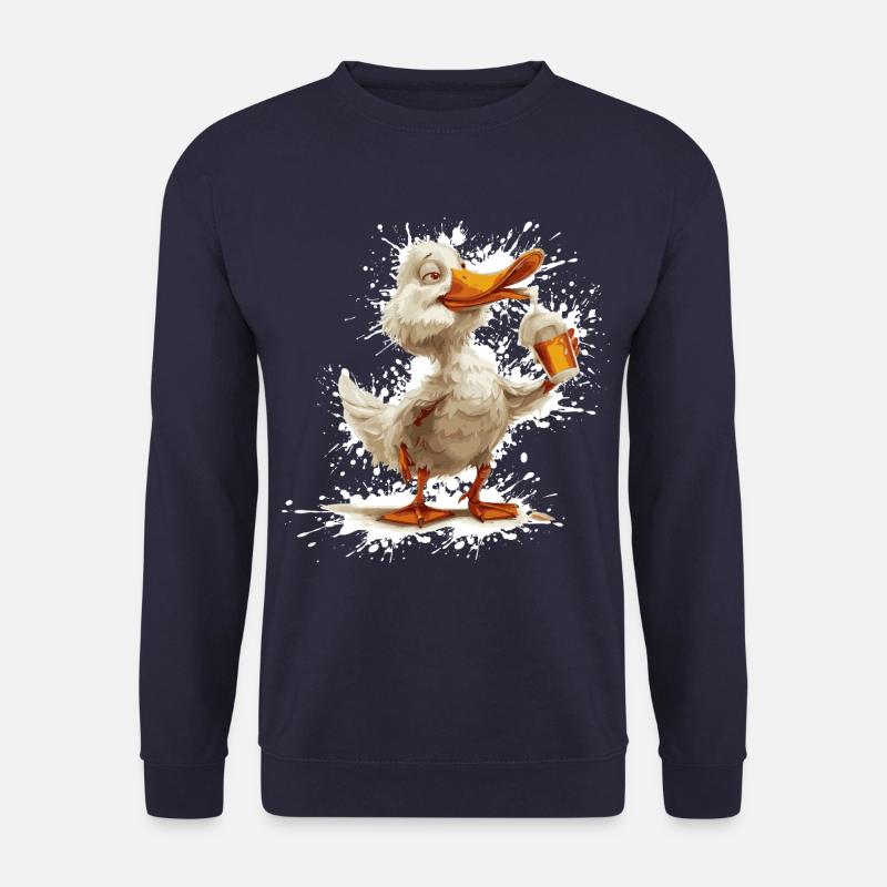 Duck Beer Funny - Unisex Sweatshirt - navy