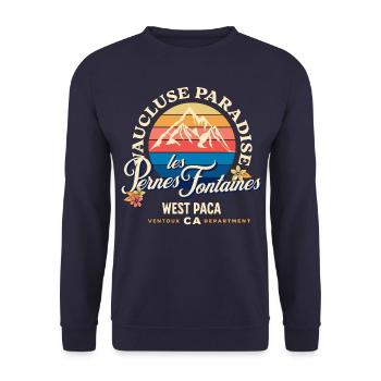 Vaucluse Paradise PERNES LES FONTAINES - Sweat-shirt Unisexe - marine - Devant - Alina (178cm) & Michal (187cm)