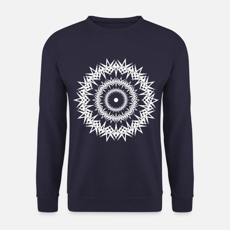 02 circles jagged - Unisex Sweatshirt - navy