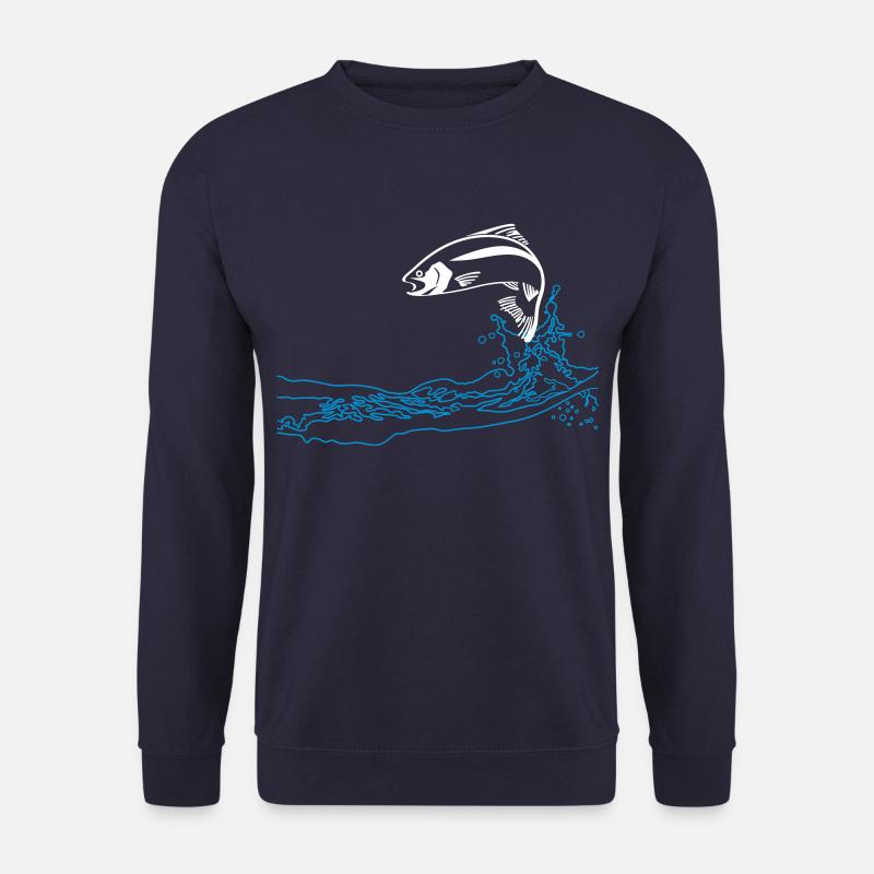 springende Forelle - Unisex Pullover - Navy