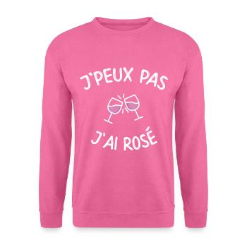 Ich kann nicht rosé - Unisex Pullover - Pink - Vorne