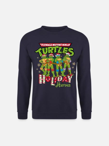 Teenage Mutant Ninja Turtles Holiday Heros - Unisex Pullover - Navy
