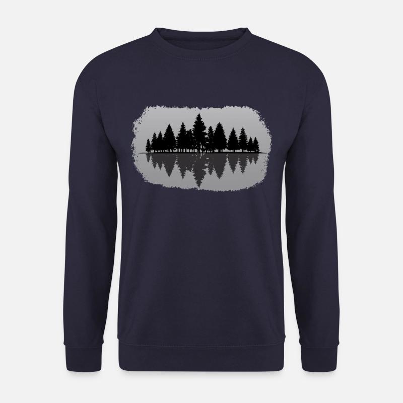 Forest - Forest Landscape Nature Trees - Unisex Sweatshirt - navy