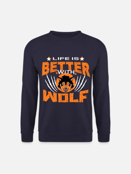 WOLF - Sweat-shirt Unisexe - marine
