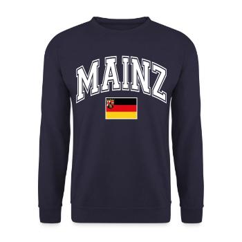 Mainz - Unisex Pullover - Navy - Vorne - Alina (178cm) & Michal (187cm)