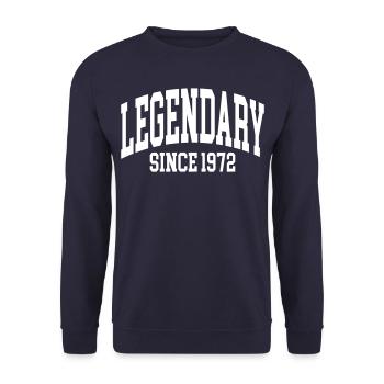 Légendaire depuis 1972 - Sweat-shirt Unisexe - marine - Devant - Alina (178cm) & Michal (187cm)