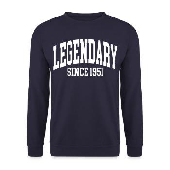Legendary since 1951 - Unisex Sweatshirt - navy - Front - Alina (178cm) & Michal (187cm)