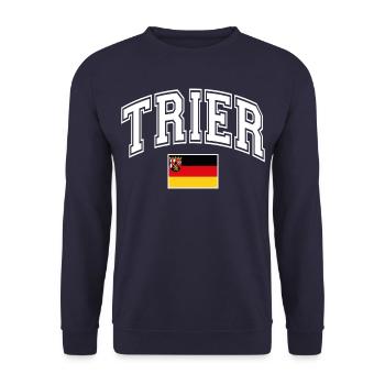 Trier - Unisex Pullover - Navy - Vorne - Alina (178cm) & Michal (187cm)