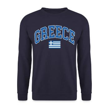 Greece - Unisex Pullover - Navy - Vorne - Alina (178cm) & Michal (187cm)