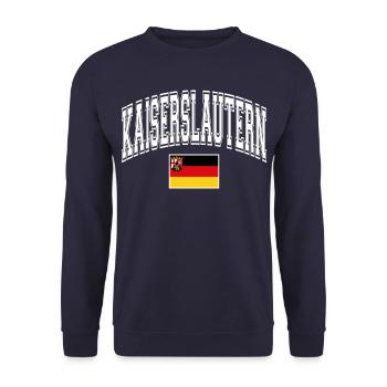 Kaiserslautern - Unisex Sweatshirt - navy - Front - Alina (178cm) & Michal (187cm)