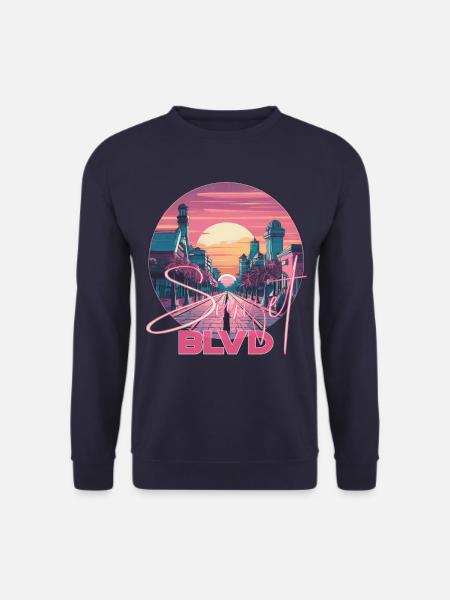 Sunset Boulevard Los Angeles Kalifornien USA - Unisex Pullover - Navy