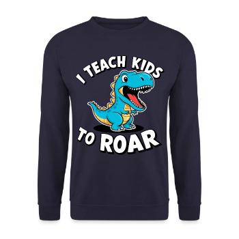 Logopäde Logopädie Sprachtherapie - Unisex Pullover - Navy - Vorne - Alina (178cm) & Michal (187cm)