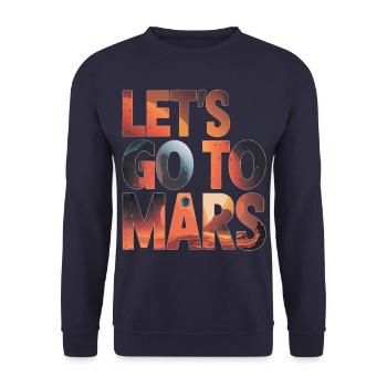 Mars Planète Planète Système Solaire - Sweat-shirt Unisexe - marine - Devant - Alina (178cm) & Michal (187cm)