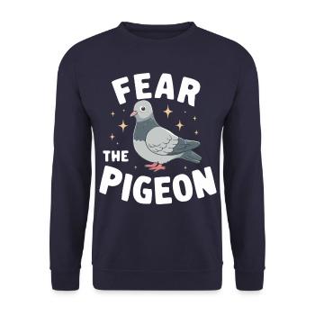 Pigeon Pigeons Animal Oiseau - Sweat-shirt Unisexe - marine - Devant - Alina (178cm) & Michal (187cm)