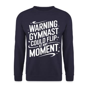 Turnen Turner Gymnastik - Unisex Pullover - Navy - Vorne - Alina (178cm) & Michal (187cm)