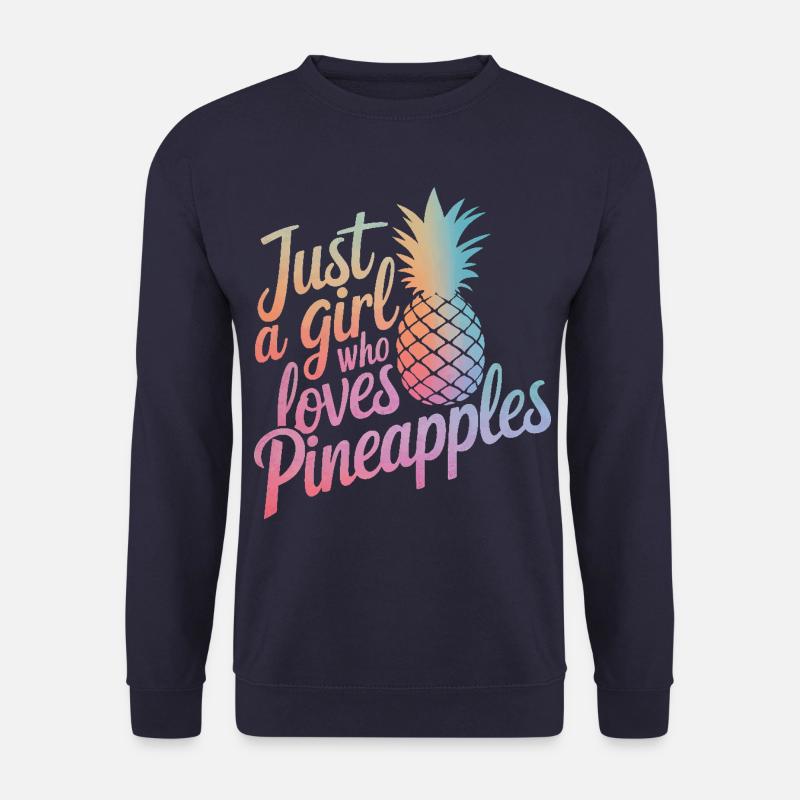Pineapple tropical hawaiian fruit - Unisex Sweatshirt - navy